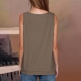 thumbnail image 4 of Women Sleeveless Crop Tops Plus Size, White Blouse for Women Dressy Cotton Workout Tops for Women Built In Bra Women Tank Tops Loose Workout Crew Neck Tops Grey my orders deals, 4 of 6