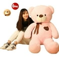 thumbnail image 1 of Cre-Heaven Plush Toy Ribbon Teddy Bear Doll Huge Teddy Bear Stuffed Animal Giant Teddy Bear Plush Valentine's Day Plush Toy Gift for Girlfriend and Kids Pink, 1 of 5