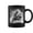 Black, variant on Dog French Bulldog Riding A Shark In Tornado Meme Coffee Mugs