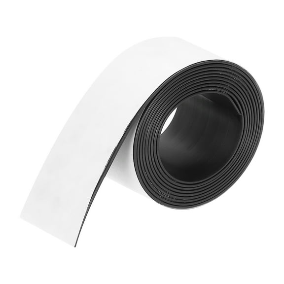 Uxcell Magnetic Strip 6.56 Feet x 1 9/16" Width x 1/16" Thick Magnetic Tape Labels Stickers