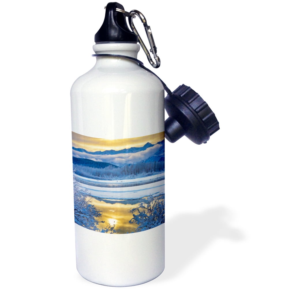 3dRose USA, Alaska, Chilkat Bald Eagle Preserve, Winter US02 BJY0004 Jaynes Gallery, Sports Water Bottle, 21oz by Supplier Generic