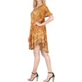 thumbnail image 2 of HAPPY BAY Women's Summer Plus Size Tunics House Wear Dresses L-XL Tortilla, Floral, 2 of 3