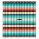 thumbnail image 1 of ABPHQTO Cortina de ducha de poliéster impermeable turquesa y ganchos 160x180 cm, 1 of 1