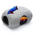 thumbnail image 1 of Rocas escondidas para acuario para peces pequeños, camarones para criar, jugar y descansar, adornos de cerámica para pecera seguros y no tóxicos, 1 of 5