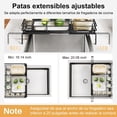 thumbnail image 3 of Escurridor de Trastes Extensible, Escurridor de Platos y Trastes de Acero Inoxidable para Encimera de Cocina, con Drenaje Automático, Estantes Fregadero de Cocina, Adecuado para Familias Pequeñas, 3 of 8