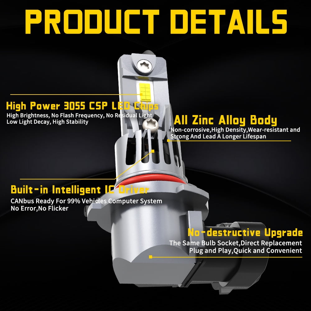 For Toyota RAV4 2016-2018 Combo 9012+H11 LED Headlight Kit Bulbs High Low Beam Fog Light Super Bright Cool White