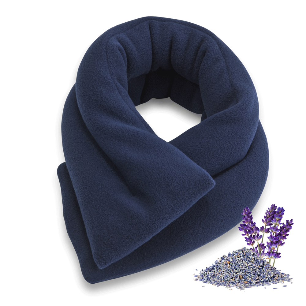 Sunny Bay Lavender Neck Wrap, Extra Long Microwavable Moist Heated Pad, Washable Heating Pack