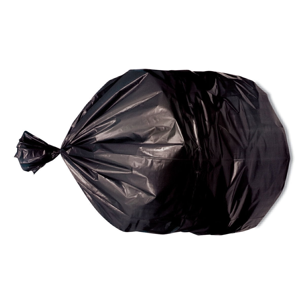 Eco Blend Max Can Liners, 30 gal, 1 mil, 30" x 36", Black, 25 Bags/Roll, 8 Rolls/Carton