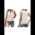 thumbnail image 3 of Camisas Sin Mangas para Mujer, Moda 2025, Camisetas Básicas Sin Mangas, Blusas Plisadas y Elegantes, Conjuntos de Verano. S, 3 of 7