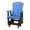 Black, Blue, variant on DutchCrafters Slat Fan Back Poly Adirondack Glider Outdoor Patio Chair