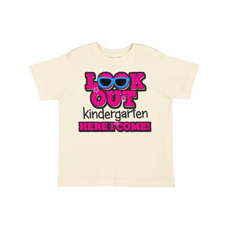

Inktastic Look out Kindergarten Here I Come Gift Toddler Toddler Girl T-Shirt