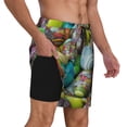 thumbnail image 2 of Kdxio Easter Egg1 Print Men'S Swim Trunks With Compression Liner 7 Inch Inseam Quick Dry Swim Shorts, 2 of 7