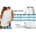 thumbnail image 6 of MOSHU Summer Tank Tops for Women Round Neck Sleeveless Plus Size Tops Slit Side Stiching Womens Shirts, 6 of 8
