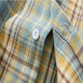 thumbnail image 5 of LEBONYARD Mens Coats Big and Tall,Shirt Jackets for Men,New Casual Fashion Men's Plaid Shirt Loose Youth Long Sleeve Turndown Collar Blouse Shirt Light Blue XXXL, 5 of 7
