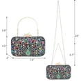 thumbnail image 3 of CAILDANL Rhinestone Clutch Purses for Women Evening Wedding Formal - Round Pearl Clasp Handbag - Crystal Diamond Bag, 3 of 6