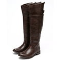 thumbnail image 5 of Breckelles Rider-82 New Women Crinkle Leatherette Round Toe Riding Thigh High Boot, 5 of 6