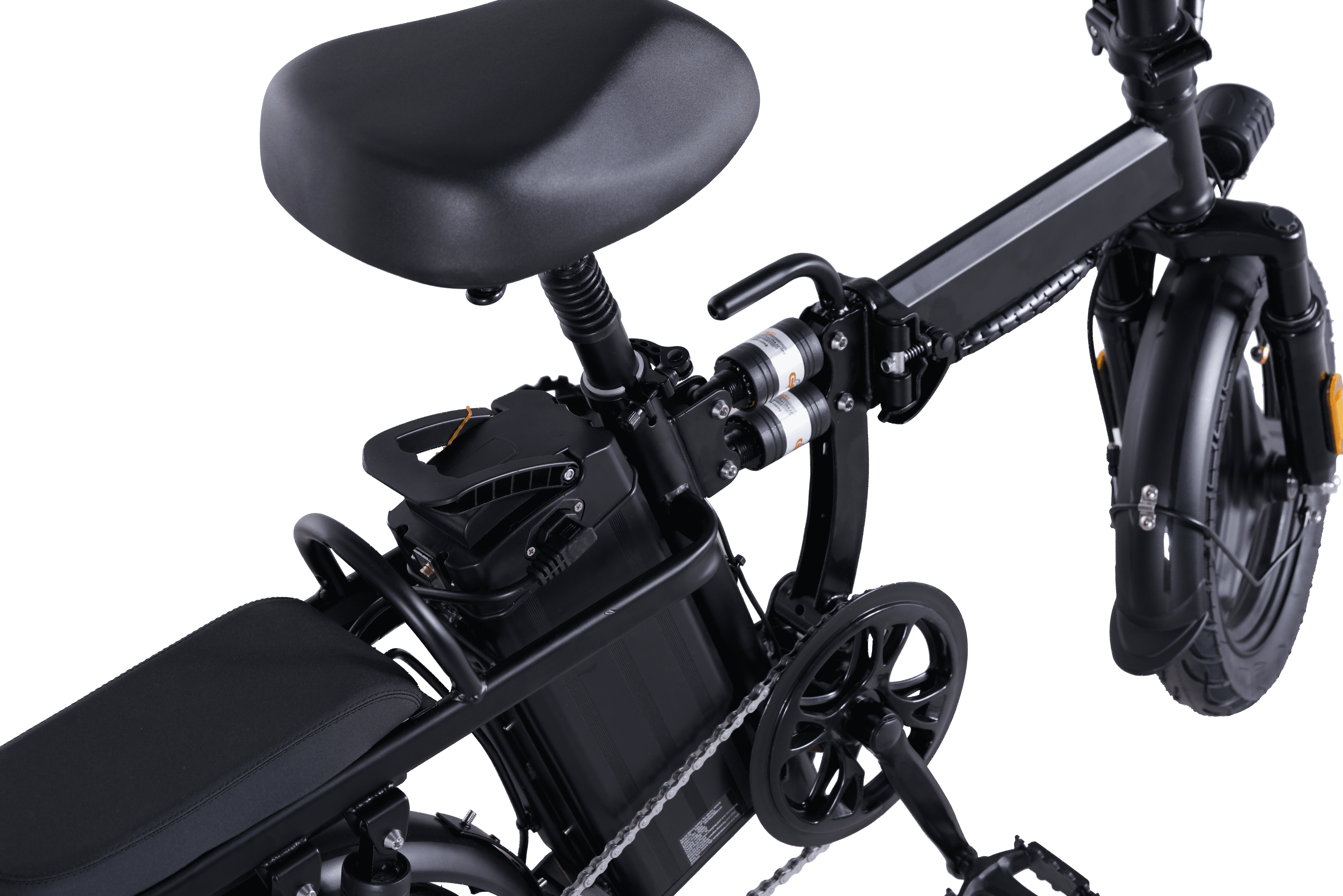 A01  48V/16Ah Electric Bicycle Folding Electric Bike for Adults,14" Ebike Urban City with 10 Shock Absorptions, Cheap Affordable Electric bicycle
