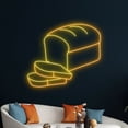 thumbnail image 2 of Handmadetneonsign Toast Neon Sign, Toast Bread Wall Art Decor, Toast Cake Bakery Wall Decor, 2 of 5
