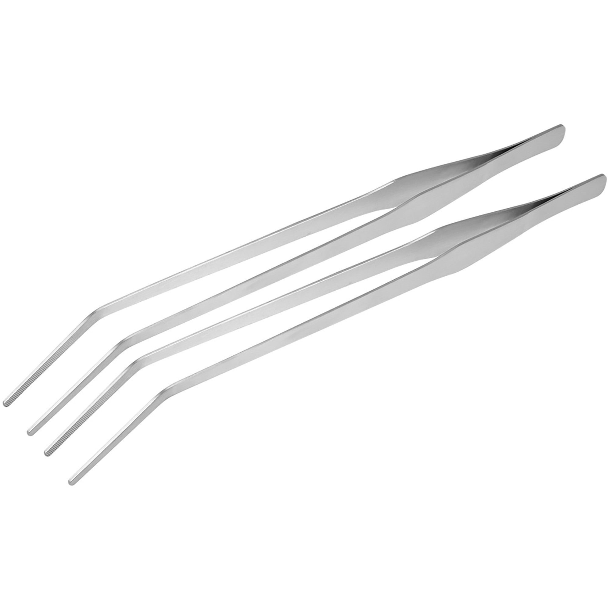 Aquarium Curved Tweezers 15 Inch Stainless Steel Extra Long, Fish Tank Aquatic Plants Forceps