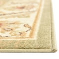 Unique Loom Hickory Voyage Rug Green/Light Blue 4' 1" Square Border