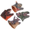 thumbnail image 5 of KAKOWELY 4 marionetas de mano de dinosaurio, figura de cabeza de dinosaurio, juguete, marioneta de mano, figura, guante, 5 of 5