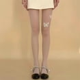thumbnail image 2 of Gupgi Bas-Collants Papillon en Maille Transparente pour Femmes, Bas Cuisse d'Été, Longues Chaussettes, 2 of 3