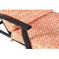 Mainstays Belden Park Cushion Steel Outdoor Chaise Lounge Orange