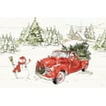 thumbnail image 2 of Tavoletti, Anne 32x23 White Modern Wood Framed Museum Art Print Titled - Soft Season I Dark Red, 2 of 4