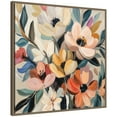 thumbnail image 4 of Kate and Laurel Sylvie Garden Bloom Abstract Bouquet II Framed Canvas Wall Art by The Creative Bunch Studio 30 x 30 Bronze, Bohemian Boho, Flowers, Nature Art for Wall Decor, Living Room, Bedroom, 4 of 8