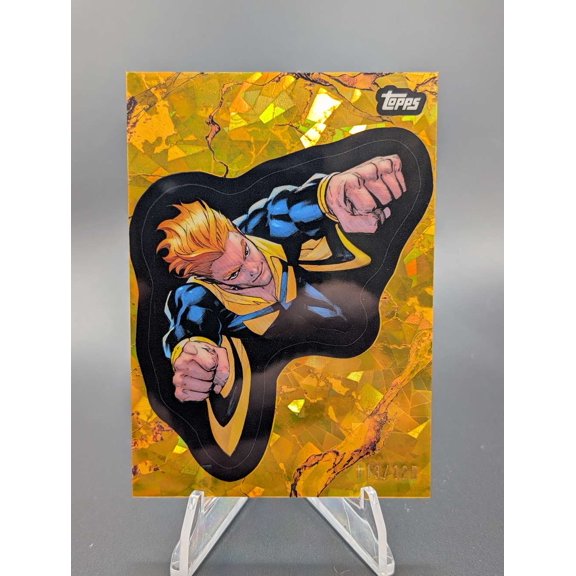 Collectible 2025 Topps Marvel Comic Book Heroes Banshee #103 Gold Atomic Refractor /125