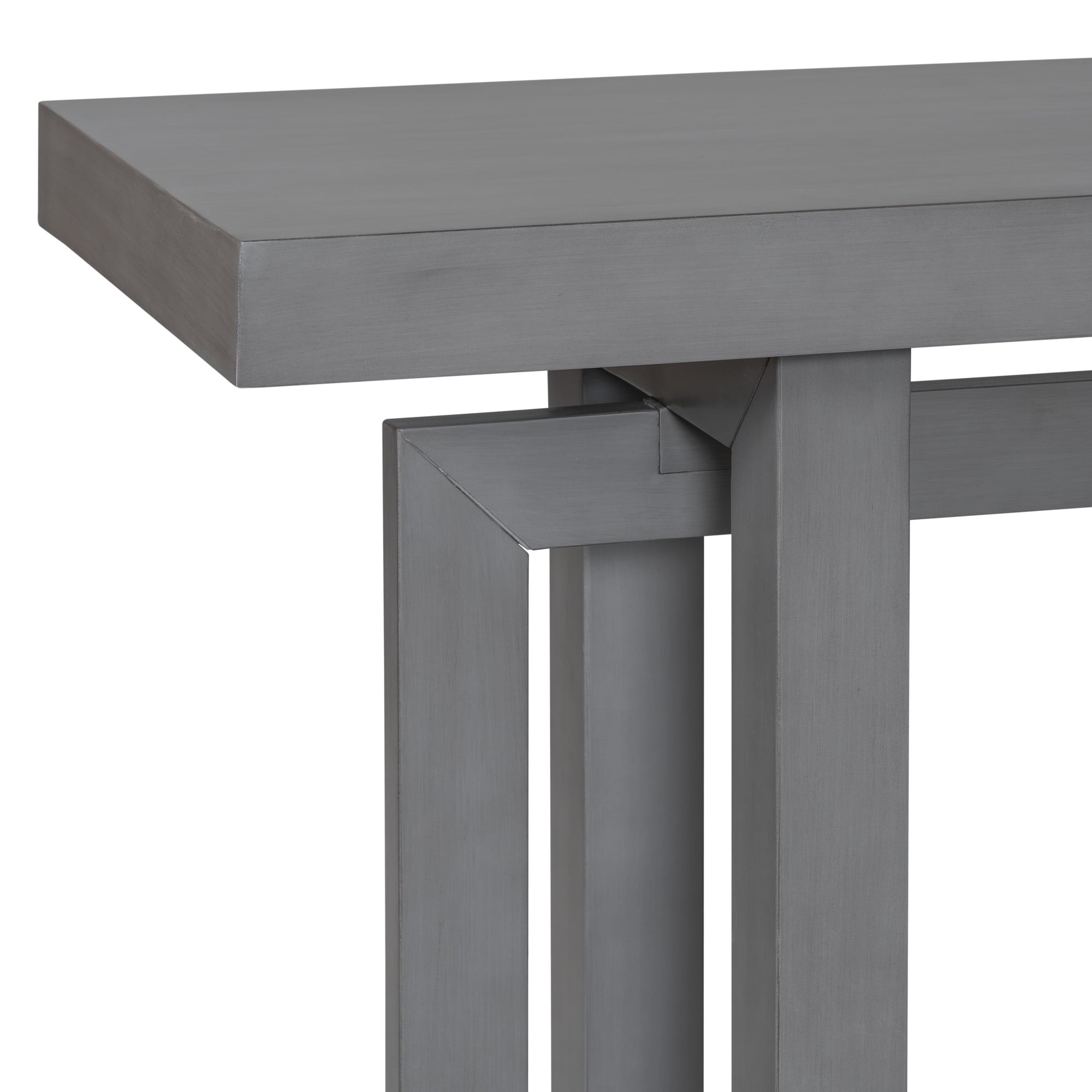 Harper & Bright Designs Wood Narrow Console Table , Extra Long Entryway Table for Hallway and Entryway , Dawn Grey