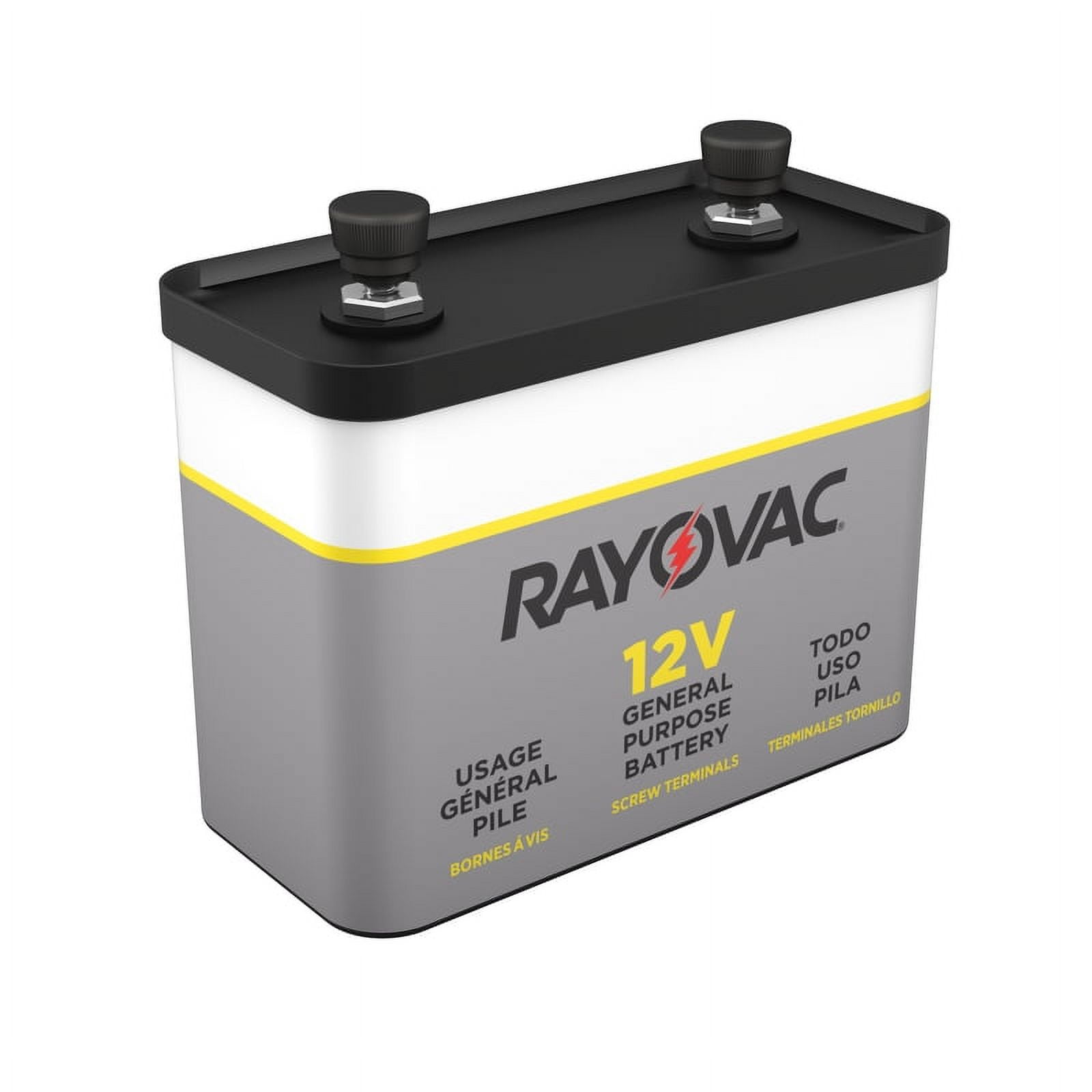 Rayovac - 926 - Rayovac 926 Lantern Battery, General Purpose, 12 Volt, Screw Terminals