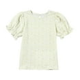 thumbnail image 5 of XXWXYD Girls Floral Print Puff Sleeve Blouse Boho Style Loose Fit Round Neck Pullover T-Shirt Casual Spring Fall Tops 5-14Y, 5 of 9