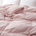 Pink Noise Free Oversized Down Feather Bed Blanket , King Queen