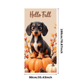thumbnail image 3 of Decorative Design Autumn Banner Dachshund Fall Decoration for Seasonal Celebration Indoor Decor Outdoor Event, 3 of 9