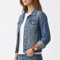 thumbnail image 2 of Livrdious Womens Classic Denim Jackets Button Down Long Sleeve Casual Jean Jackets for Women with Pockets, 2 of 7