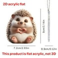 thumbnail image 3 of Wovilon Small Hedgehog Decoration Pendant Car Interior Pendant Valentine's Day Decoration Bag Pendant, 3 of 8