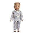 thumbnail image 3 of AmaMary 18" Doll Pajama Set – Sweet Two-Piece Sleepwear in Playful Patterns, Soft Cotton Outfit for Tea Parties, Sleepovers & Bedtime Stories (Doll Not Included), 3 of 3