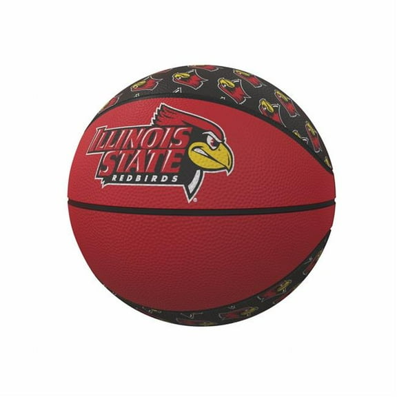 Logo Brands 152-91MR-1 IL State Mini-Size Rubber Basketball