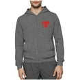 thumbnail image 4 of Txeol Mens Dialysis Sweatshirts Full Zip Lightweight Hemodialysis Hoodie Jackets Warm Drawstring Sweatshirt with Arm Zipper,Gray,XXL, 4 of 7