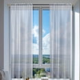 thumbnail image 6 of Elegant Voile Curtains Lightweight Sheer Window Drapes Transparent Soft Panels for Living Room Bedroom Nursery Victorian Style Modern Window Treatment Home Decor, 6 of 7