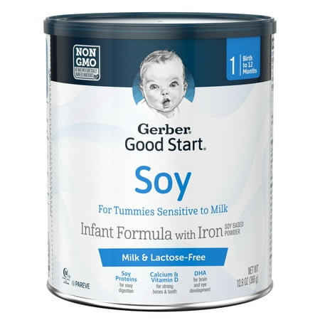 Gerber Good Start Soy Non-GMO Powder Infant Formula, Stage 1, 12.9