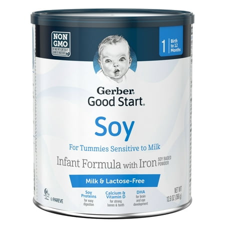 Gerber Good Start Soy Non-GMO Powder Infant Formula, Stage 1, 12.9 (The Best Formula For Newborns)