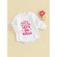 thumbnail image 4 of GXFC Preemie Girls Fall Romper 3M 6M 12M Infant Girls Long Sleeve Hat Print One Piece Jumpsuit Bodysuit Autumn Clothing for Newborn Girls, 4 of 9