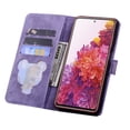 thumbnail image 5 of for Samsung Galaxy S20 FE Wallet Case, Flower Embossed Premium PU Leather Flip Protective Purse Cover with Card Slots Cash Holder and Kickstand for Samsung Galaxy S20 FE (6.5 inch),Purple, 5 of 14