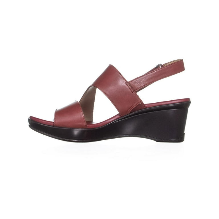 Womens naturalizer Valerie Wedge Sandals Dark Venom Walmart