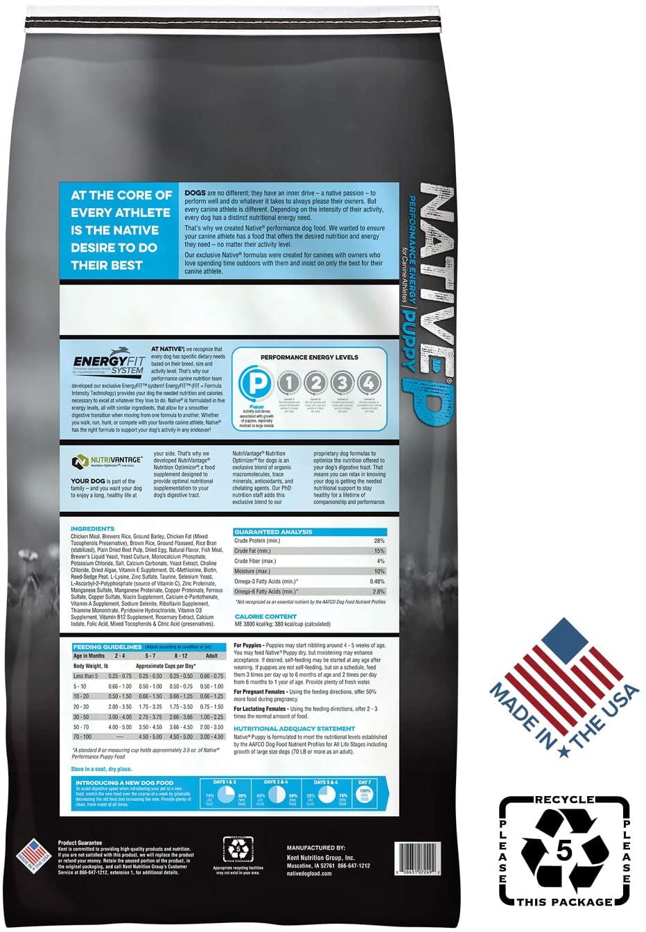 Native Performance Dog Food – NATIVE Performance Puppy Food – DXRNV