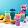 thumbnail image 2 of TAL Color Changing Cup and Straw Set 24 fl oz, Multi Color, 2 of 6