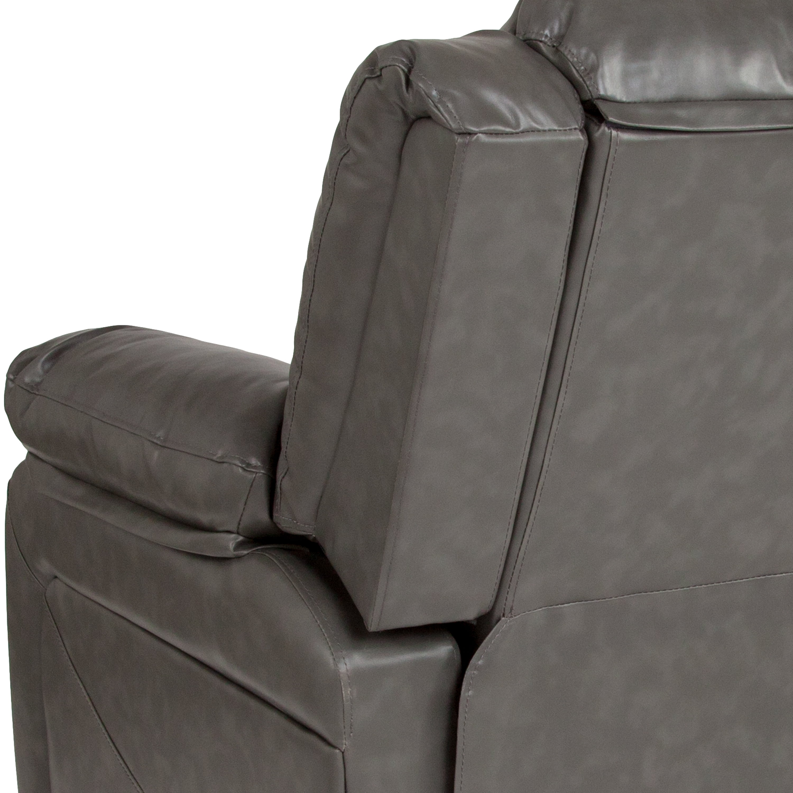 Flash Furniture Harmony Series Gray LeatherSoft Recliner