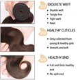 thumbnail image 3 of Hair Bundles SUHKRPT, marrón chocolate, ondulado, 26 cm, 3 of 8